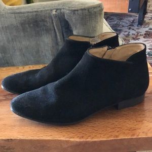 Black Suede Bootie Size 41/US 11- fits like a 10